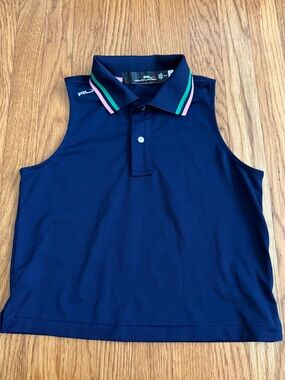 Ralph Lauren RLX blue sleeveless athletic top M 8/10